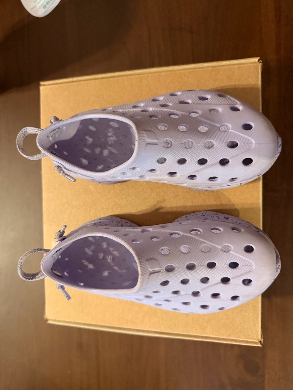 Kids Water Shoes in Light Purple — Slip-On Splash Sneakers